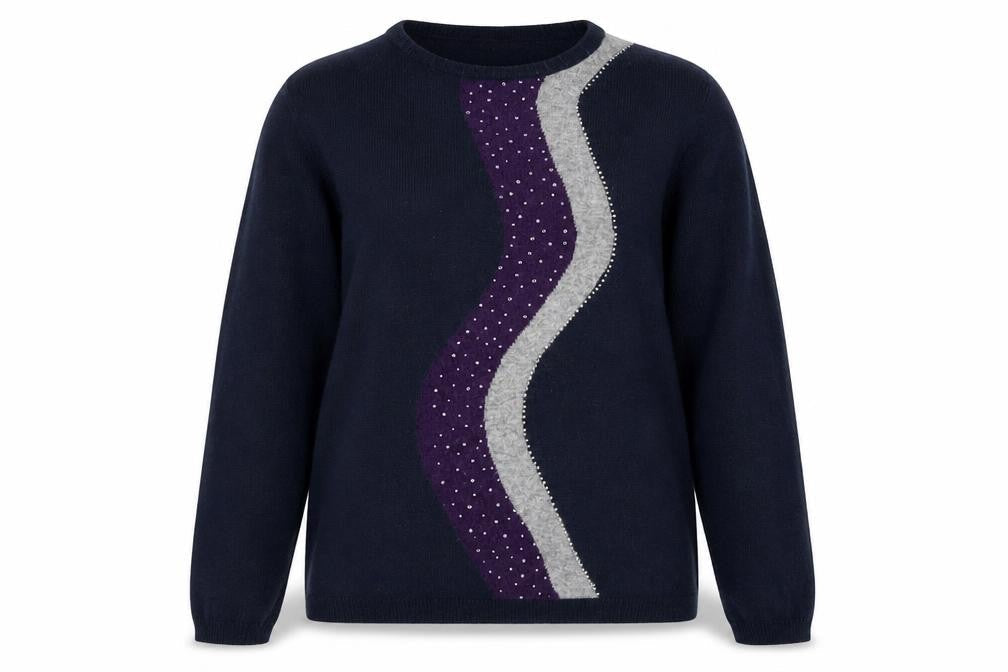 Hepburn Womens Blue   Pullover Jumper Size M  - JEMS