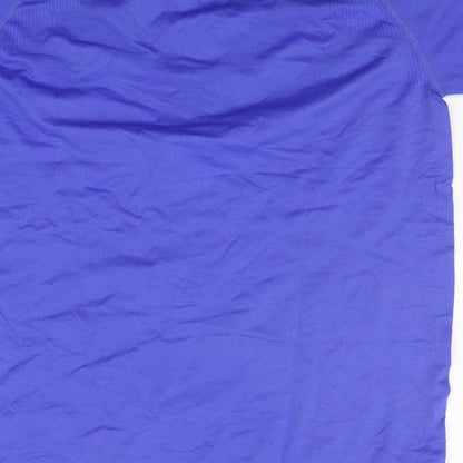 WorkOut Womens Blue   Basic T-Shirt Size 10