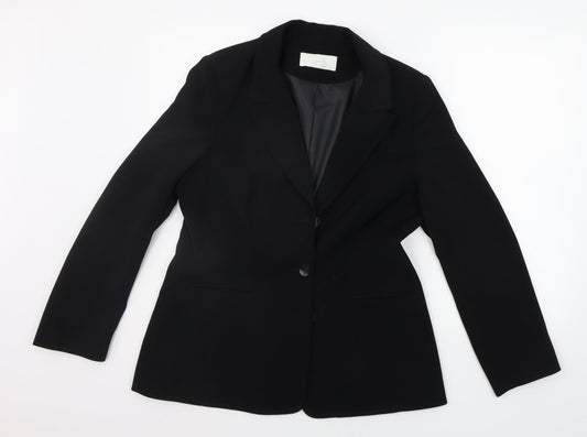 ARMANDO Womens Black   Jacket Suit Jacket Size 14