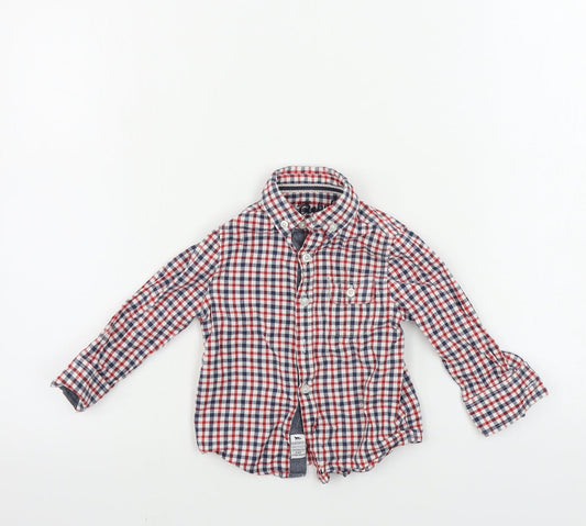 Primark  Boys Red Check  Basic Button-Up Size 12-18 Months