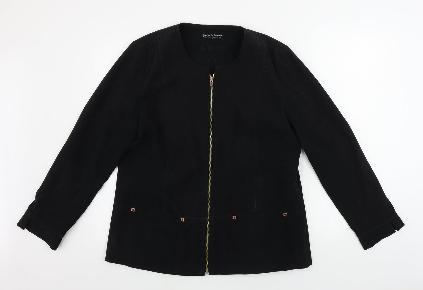 Joella Di Marco   Womens Black   Jacket Coat Size M