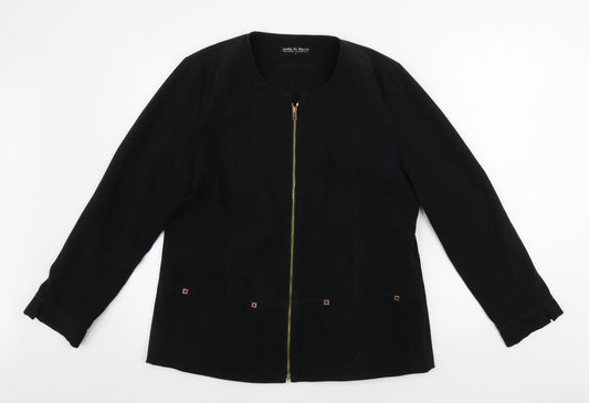 Joella Di Marco   Womens Black   Jacket Coat Size M