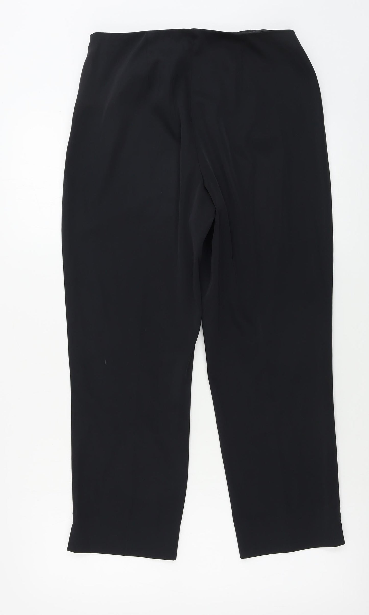 Marks and Spencer  Womens Black Paisley  Trousers  Size 12 L25 in