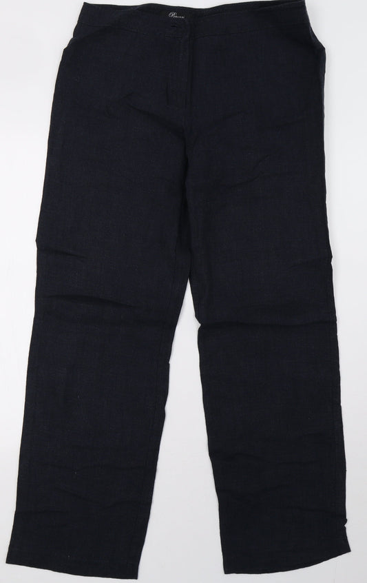 peruggi Womens Blue   Trousers  Size 16 L31 in