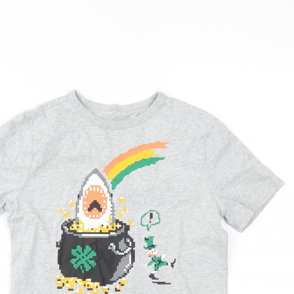 Preworn Boys Grey   Basic T-Shirt Size M