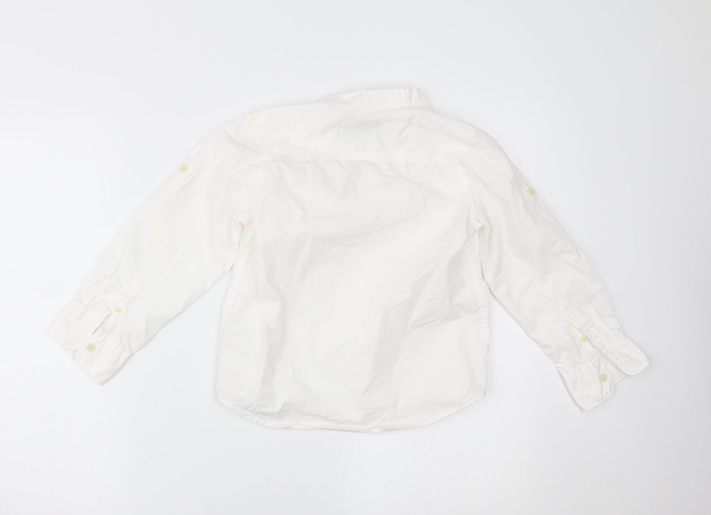 H&M Boys White   Basic Dress Shirt Size 7 Years