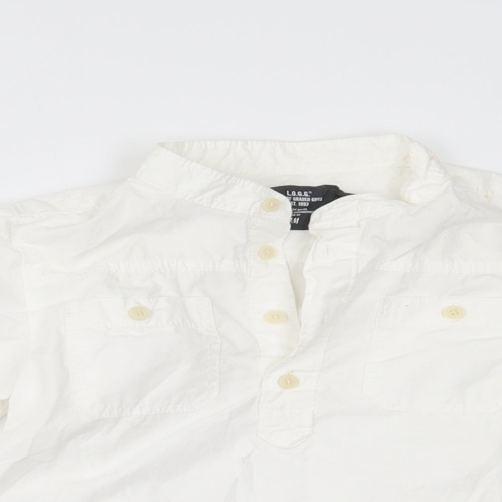 H&M Boys White   Basic Dress Shirt Size 7 Years