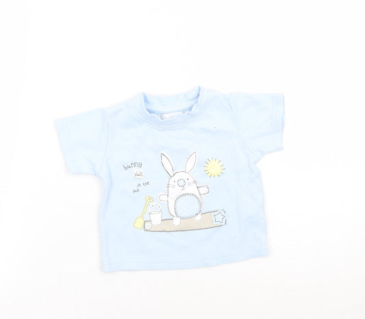Early days Boys Blue   Basic T-Shirt Size 6-9 Months