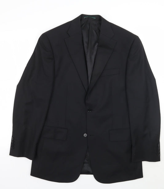 Greenwoods Mens Black   Jacket Suit Jacket Size 38