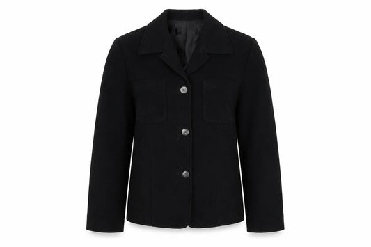 Preworn Womens Black   Pea Coat Blazer One Size