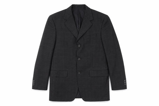 zantos Mens Grey Check  Jacket Blazer