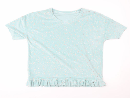 F&F Womens Blue   Pullover Jumper Size 12  - loungewear, shiny stars