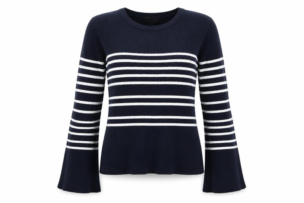 Topshop Womens Multicoloured Striped  Pullover Jumper Size 10