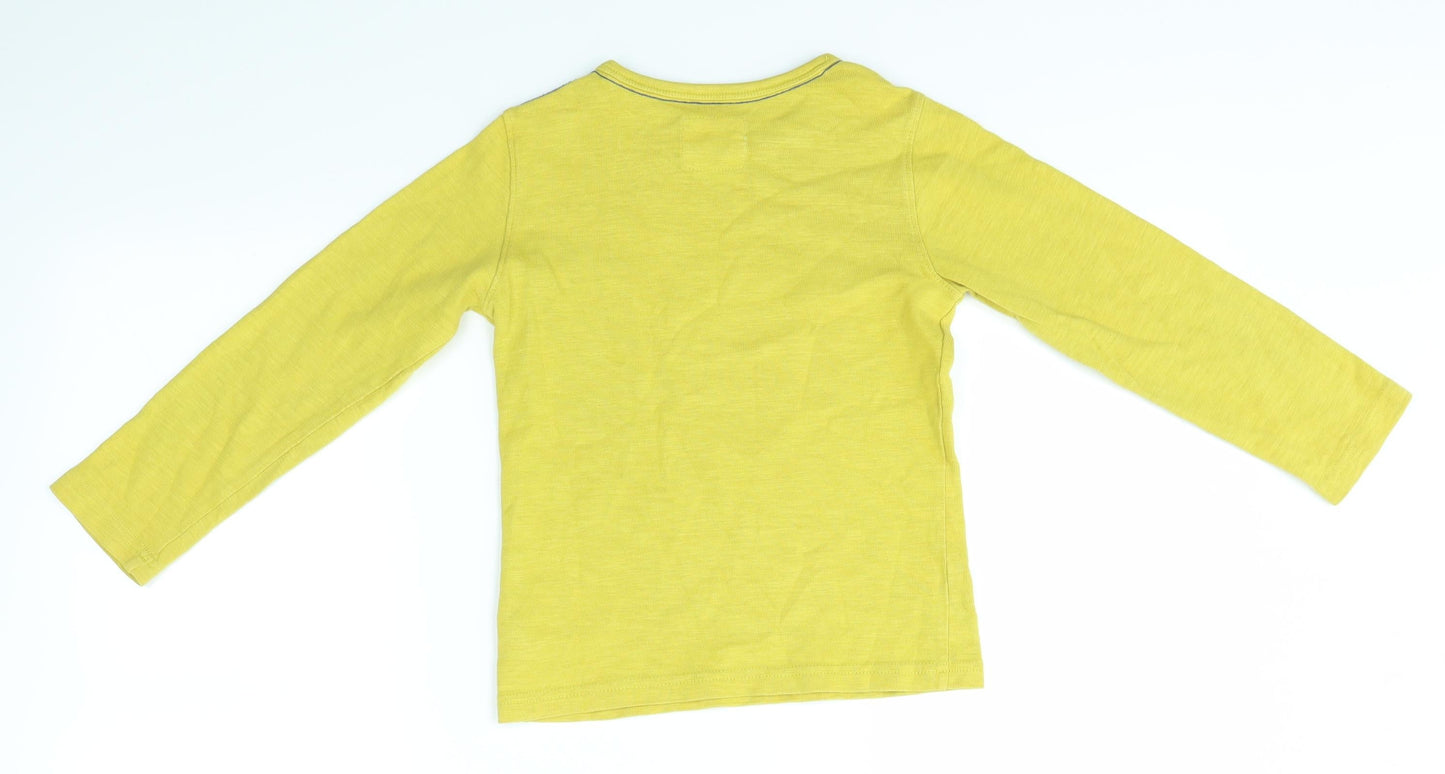 Mothercare Boys Yellow   Basic T-Shirt Size 5-6 Years