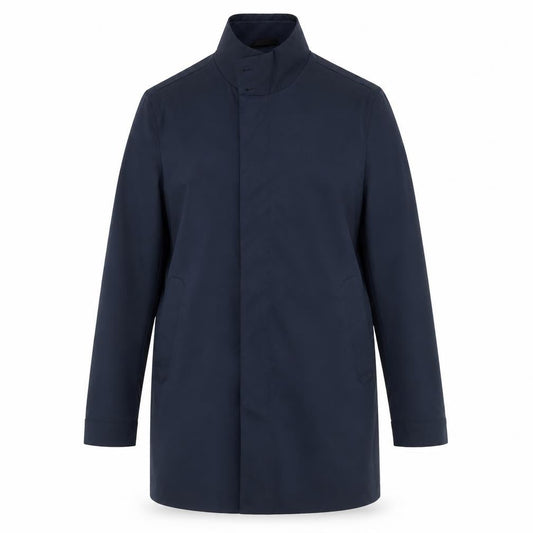 Front view of Autograph women’s blue overcoat coat, size S