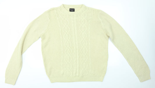 DISTRUCT Mens Beige   Pullover Jumper Size L