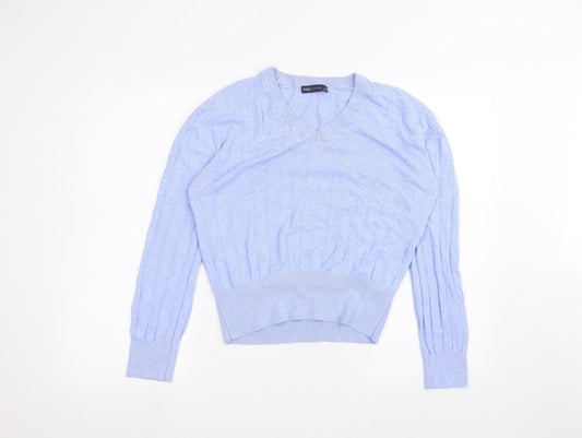 Marks and Spencer Womens Blue   Basic T-Shirt Size S