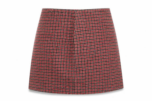 UNi Womens Red   A-Line Skirt Size L