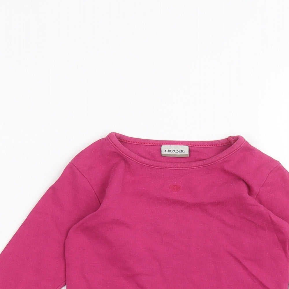 Cherokee Baby Pink   Basic T-Shirt Size 9-12 Months