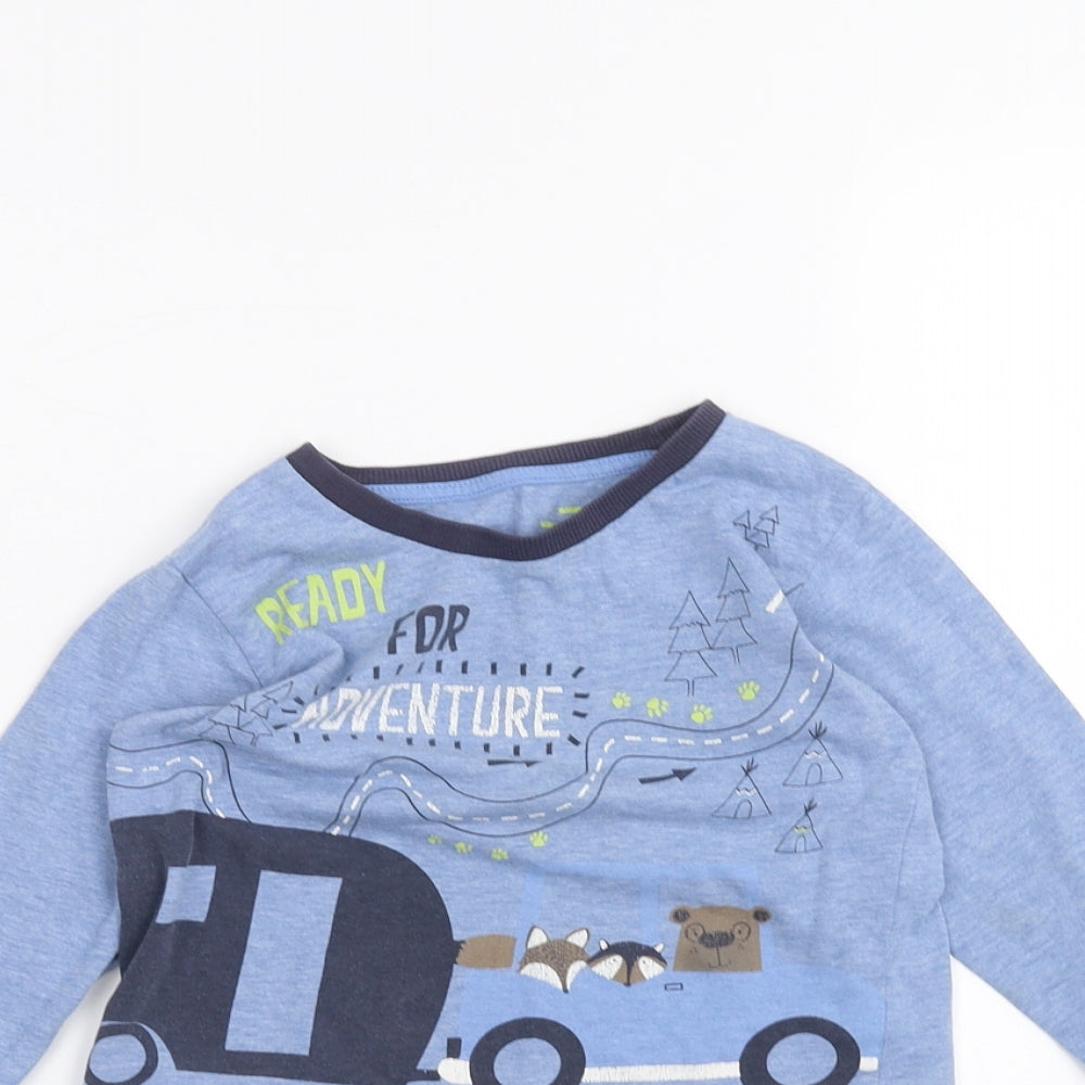 Matalan Baby Blue   Basic T-Shirt Size 18-24 Months