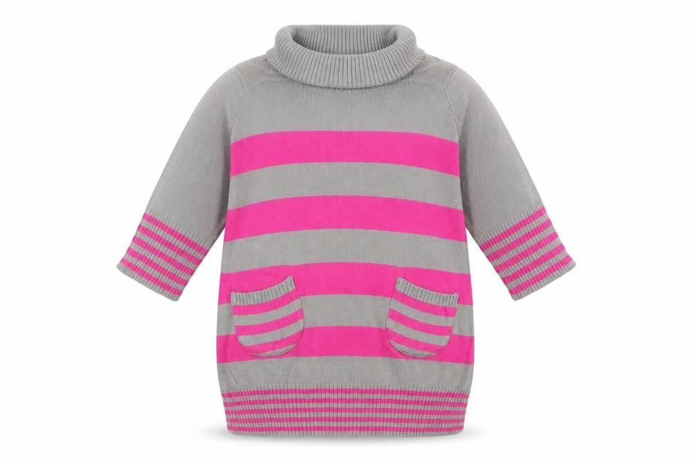 Marks & Spencer Baby Grey Striped  Basic T-Shirt Size 9-12 Months