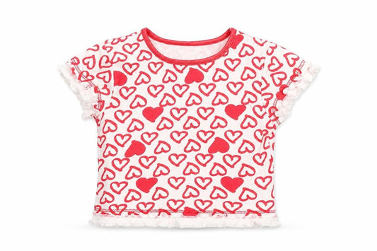Front view of Adam kids Baby White Basic T-Shirt, size 9-12, Months