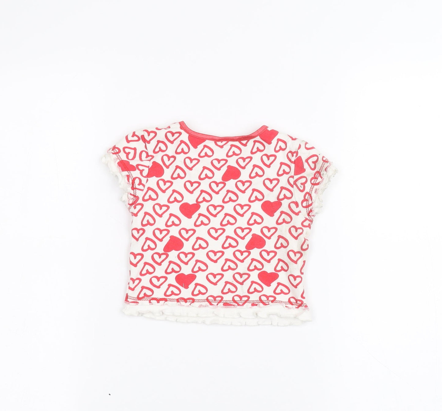Adam kids Baby White   Basic T-Shirt Size 9-12 Months