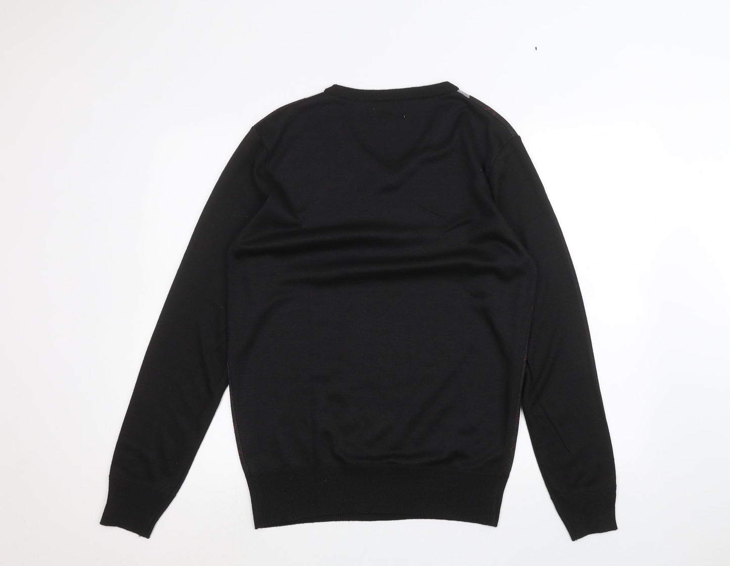 Hudson Harbour Mens Black   Pullover Jumper Size M