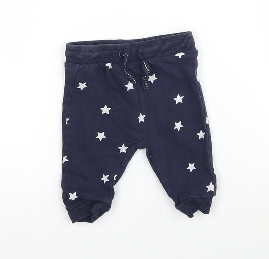 H&M Baby Blue   Jogger Leggings Size 3-6 Months  - Stars