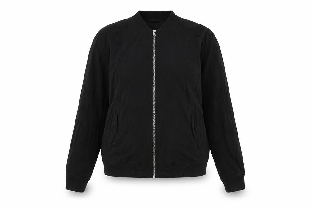 Select Womens Black   Full Zip Sweatshirt Size 6  - Bomber Jacket