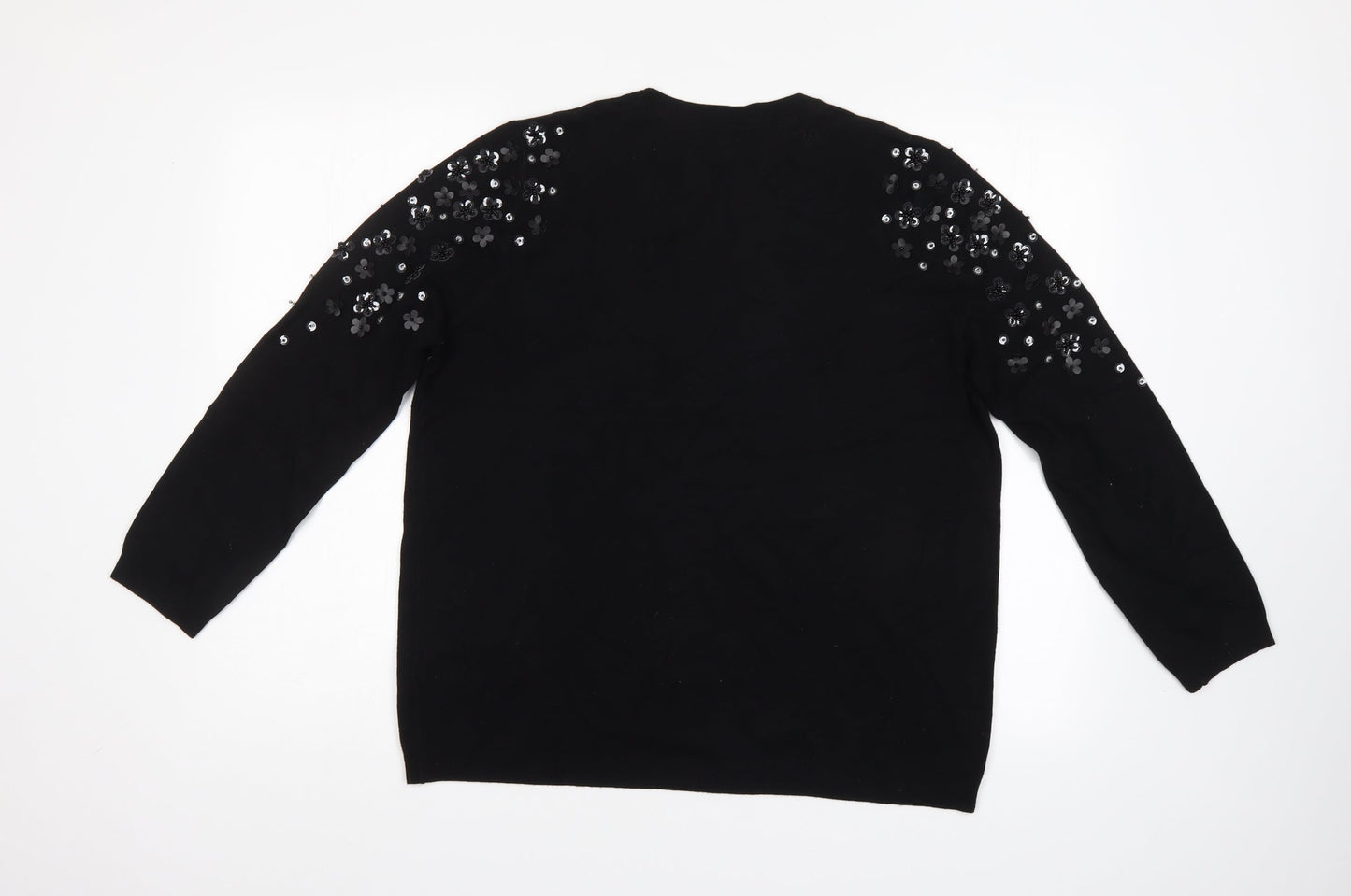 Belle vere note Womens Black   Pullover Jumper Size 16