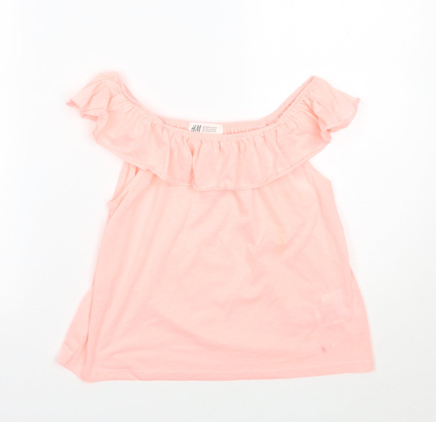H&M Girls Pink   Basic T-Shirt Size 9 Years