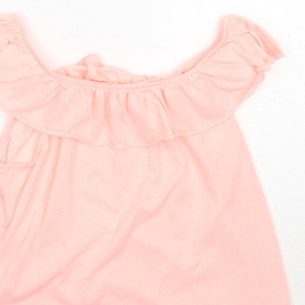 H&M Girls Pink   Basic T-Shirt Size 9 Years
