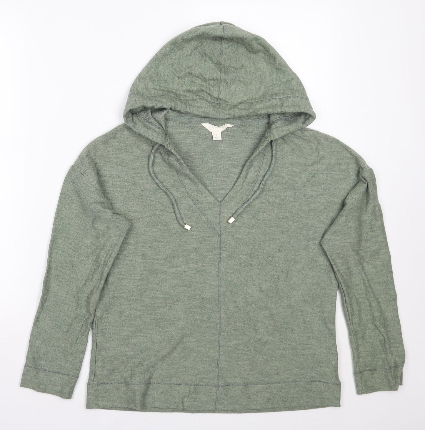 Marks and Spencer Womens Green   Pullover Hoodie Size 8