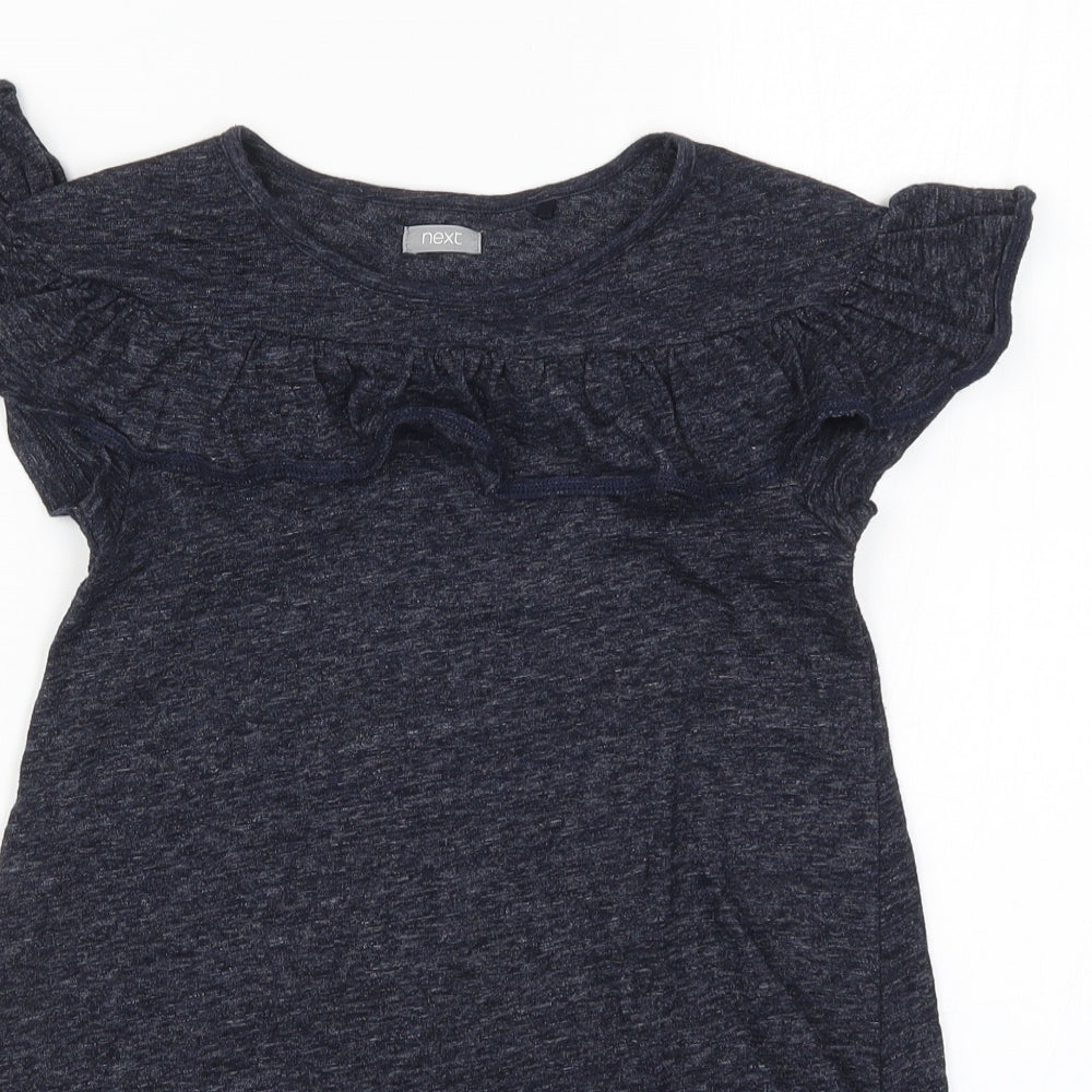NEXT Girls Blue   Basic T-Shirt Size 7 Years