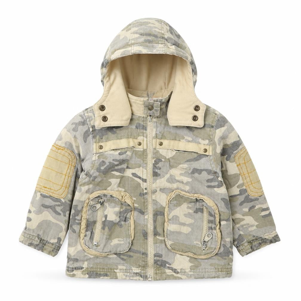 Rohm & Emmy Boys Beige Camouflage  Jacket  Size 2 Years