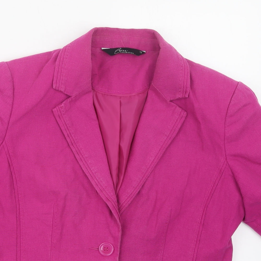BM Womens Pink   Jacket  Size 12