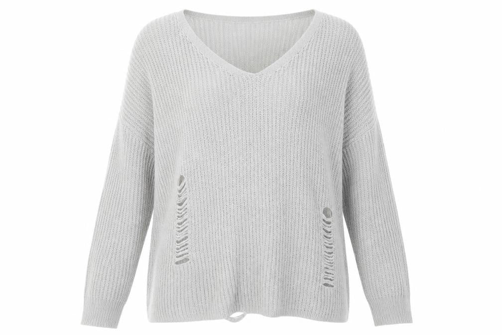 Atmosphere Womens Grey  Knit Pullover Jumper Size 10