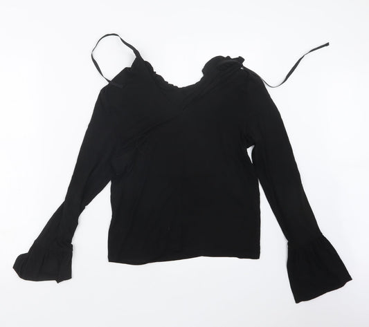 Topshop Womens Black   Basic T-Shirt Size 8