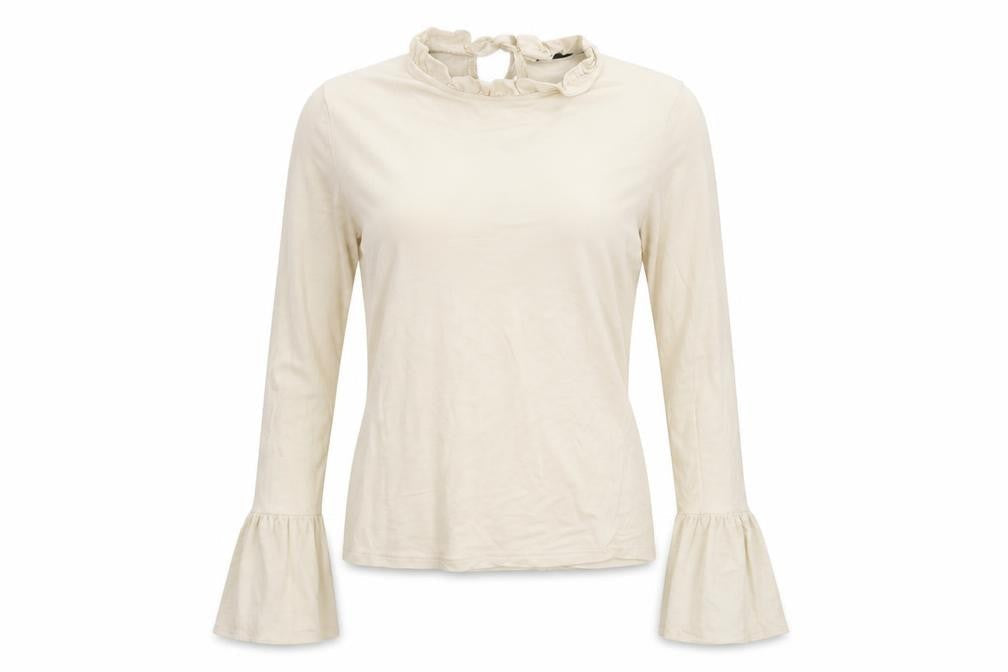 Topshop Womens Ivory   Basic T-Shirt Size 8