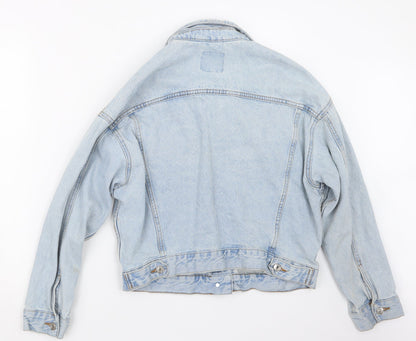 Back view of Denim Co. women’s blue denim jacket, size UK 8