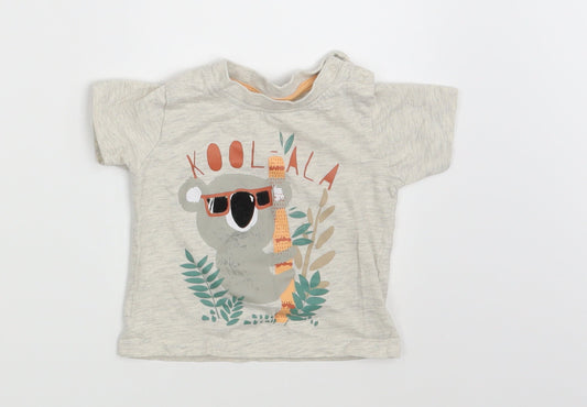 Primark Baby Beige   Basic T-Shirt Size 6-9 Months  - Kool-ala