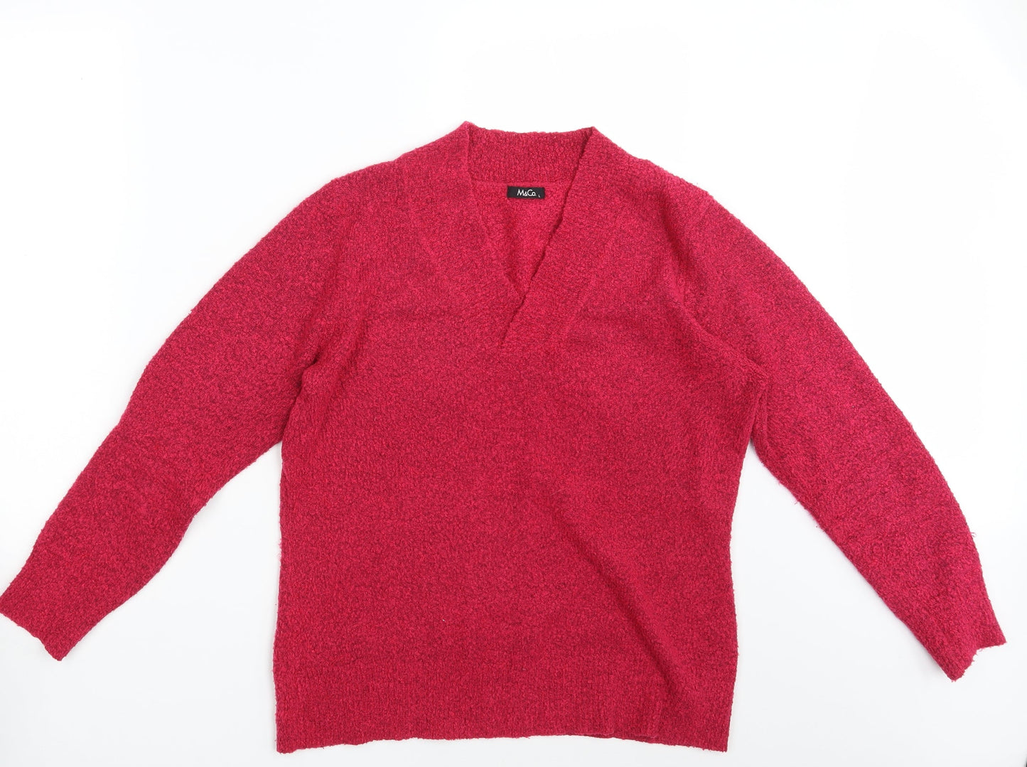 M&C0. Womens Pink   Pullover Jumper Size L