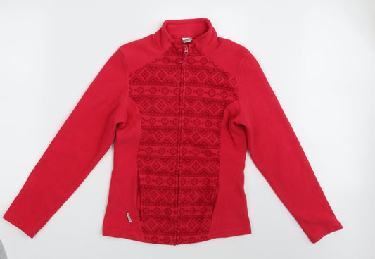 Stratermic Womens Pink Argyle/Diamond  Full Zip Jumper Size S