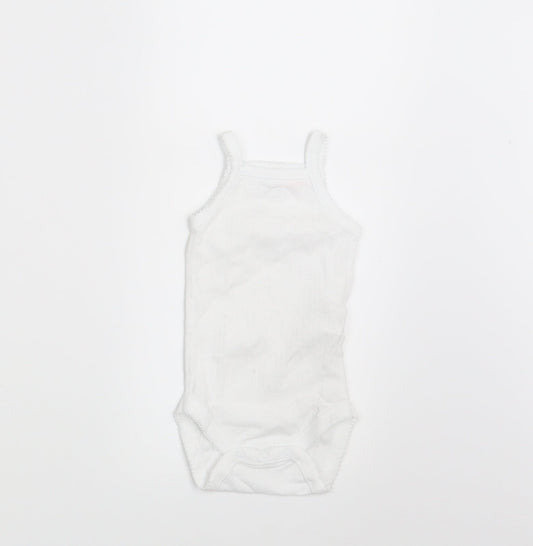 Zara Baby White   Basic Tank Size 0-3 Months