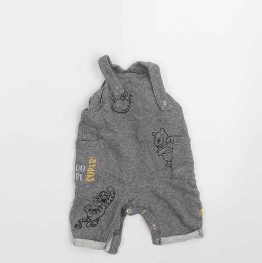 Disney Baby Grey   Pinafore/Dungaree Dress  Size 0-3 Months