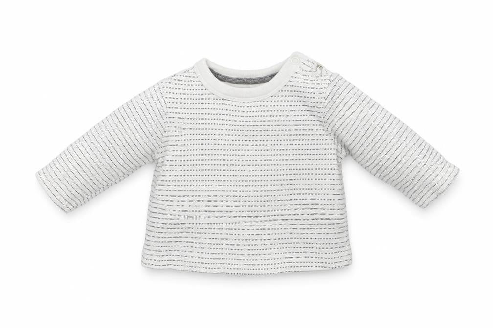 Disney Baby White Striped  Basic T-Shirt Size 0-3 Months