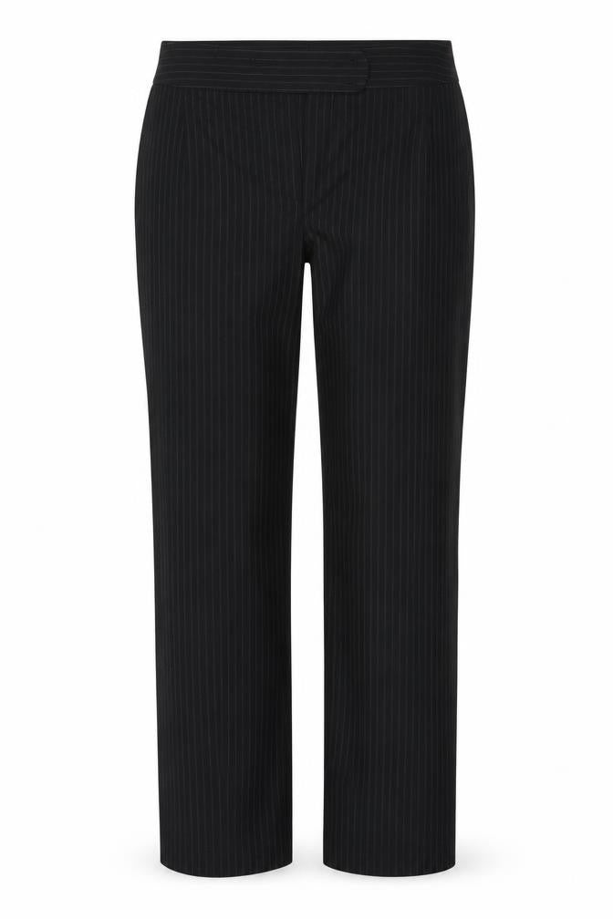 George Womens Black Striped  Trousers  Size 14 L30 in