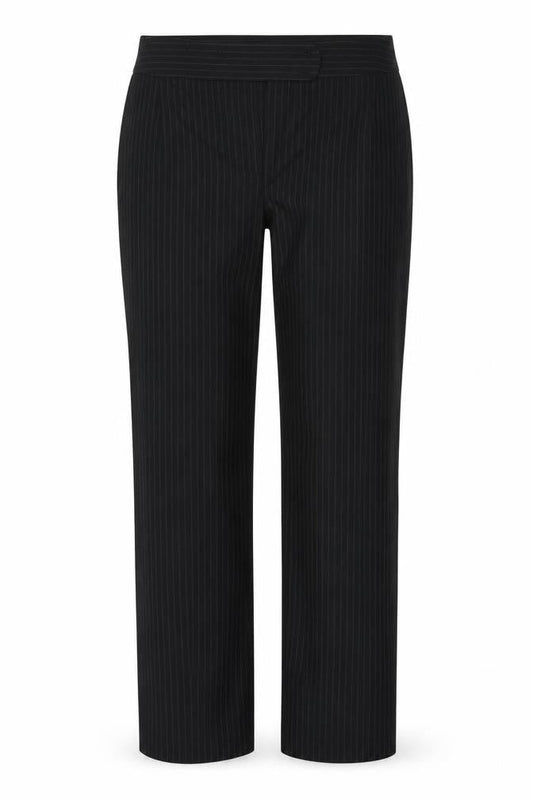 George Womens Black Striped  Trousers  Size 14 L30 in