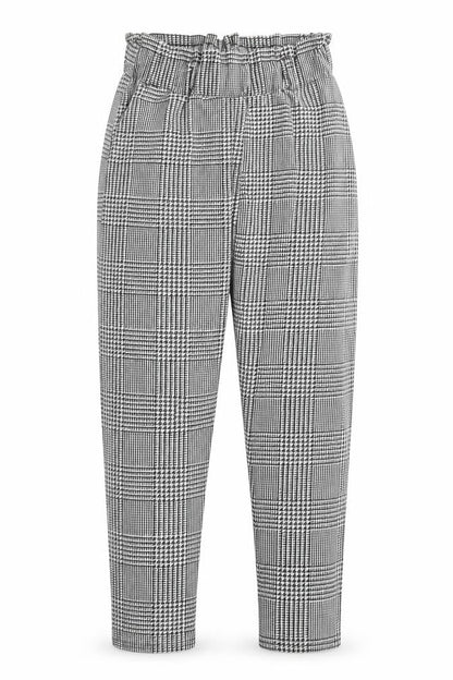Spotted Womens Black Check  Dress Pants Trousers Size L L26 in